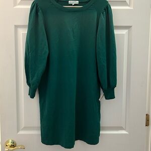 Michael Stars green sweatshirt dress